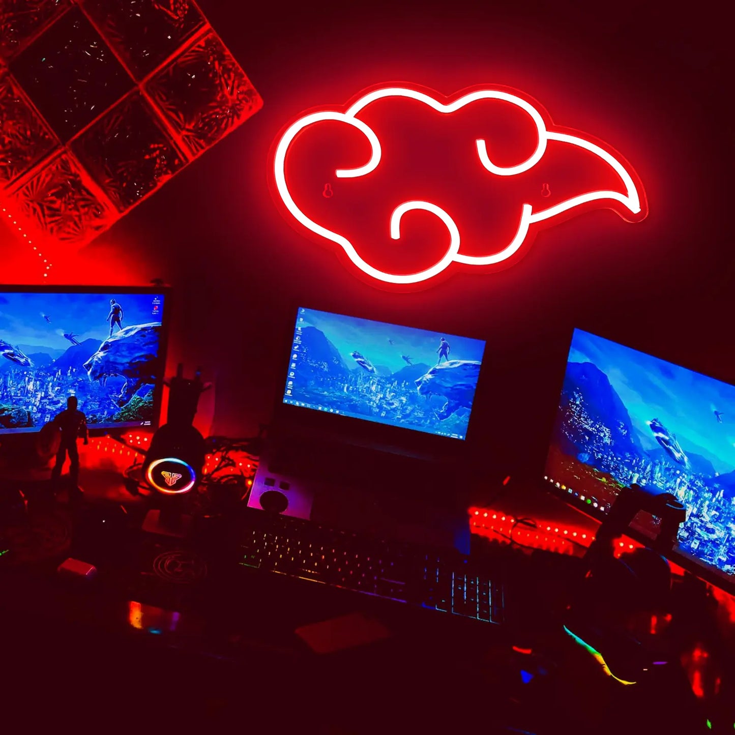 Cloud Anime Neon Sign