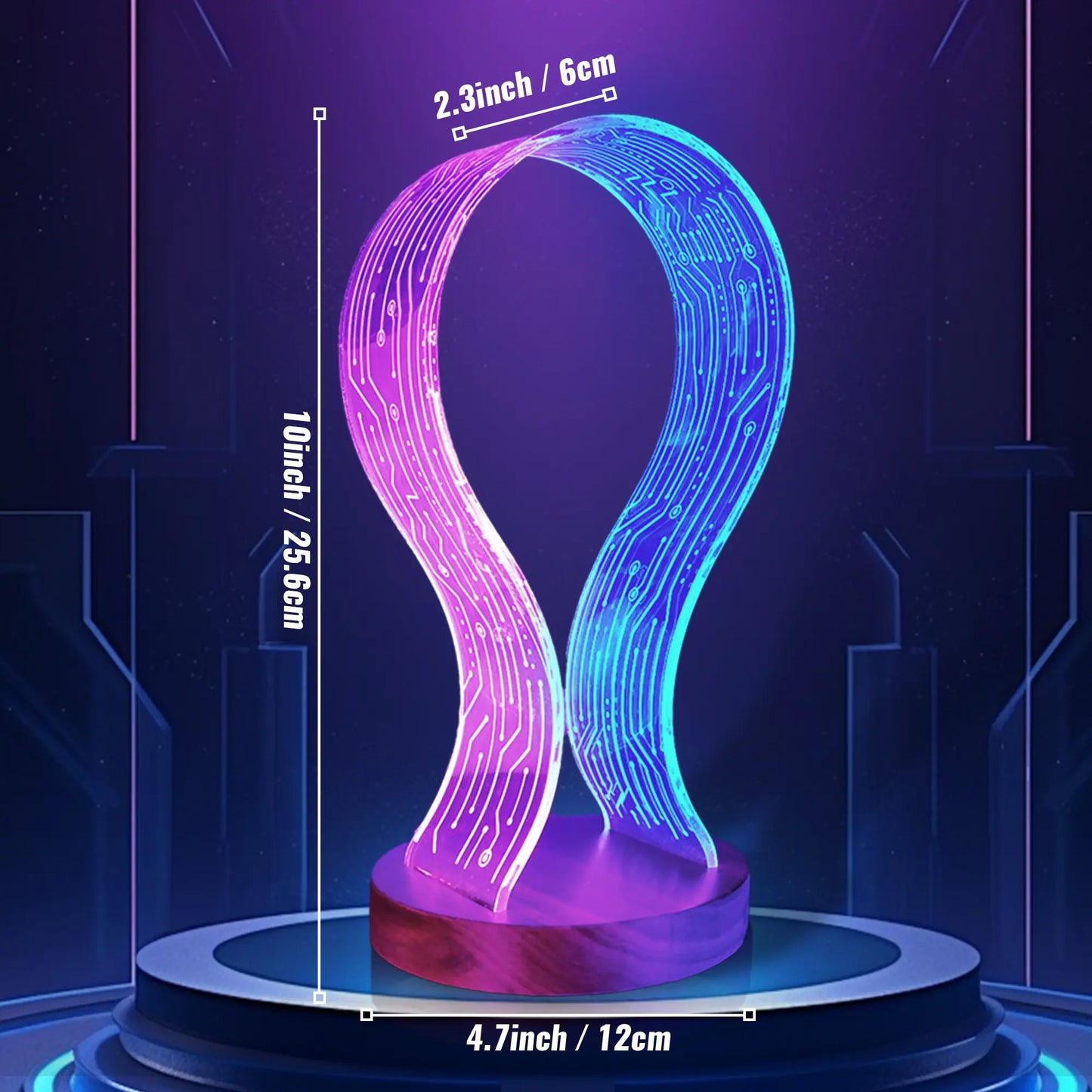 Acrylic Light up Headphone Stand