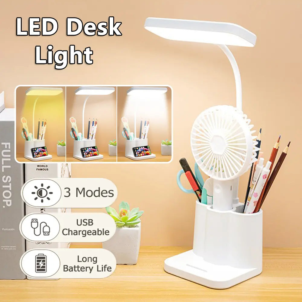 3-Color Control Mode LED Desk Lamp