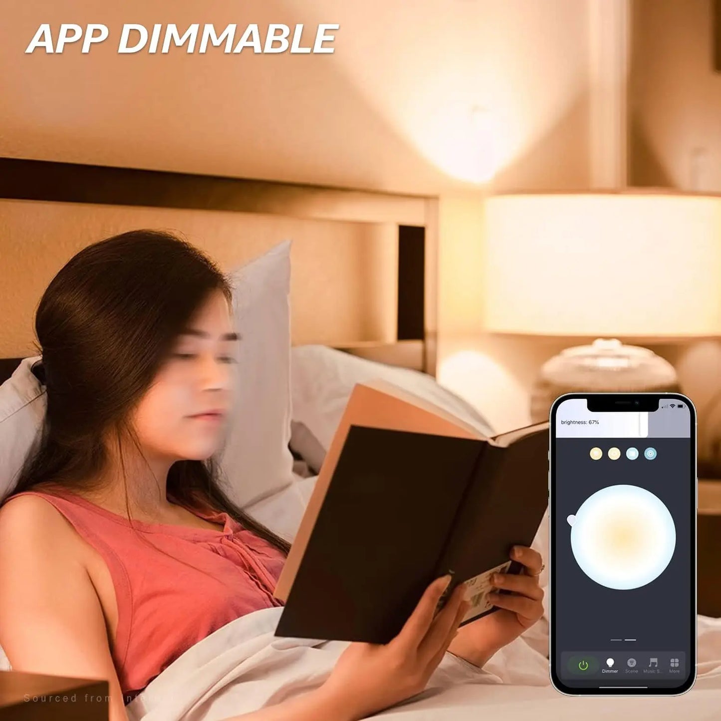 Smart 9W A19 LED Light Bulb - Google Home & Alexa Compatible