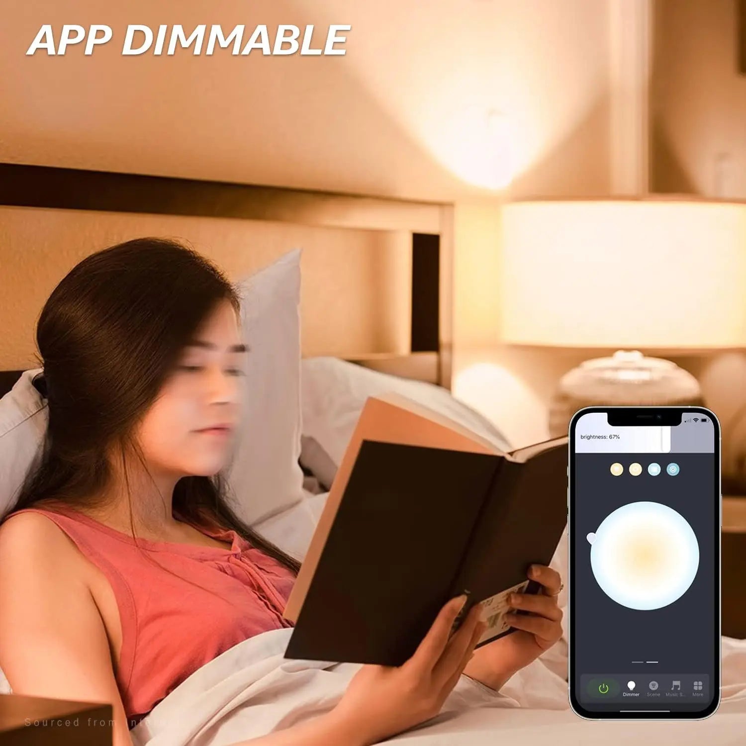 Smart 9W A19 LED Light Bulb - Google Home & Alexa Compatible