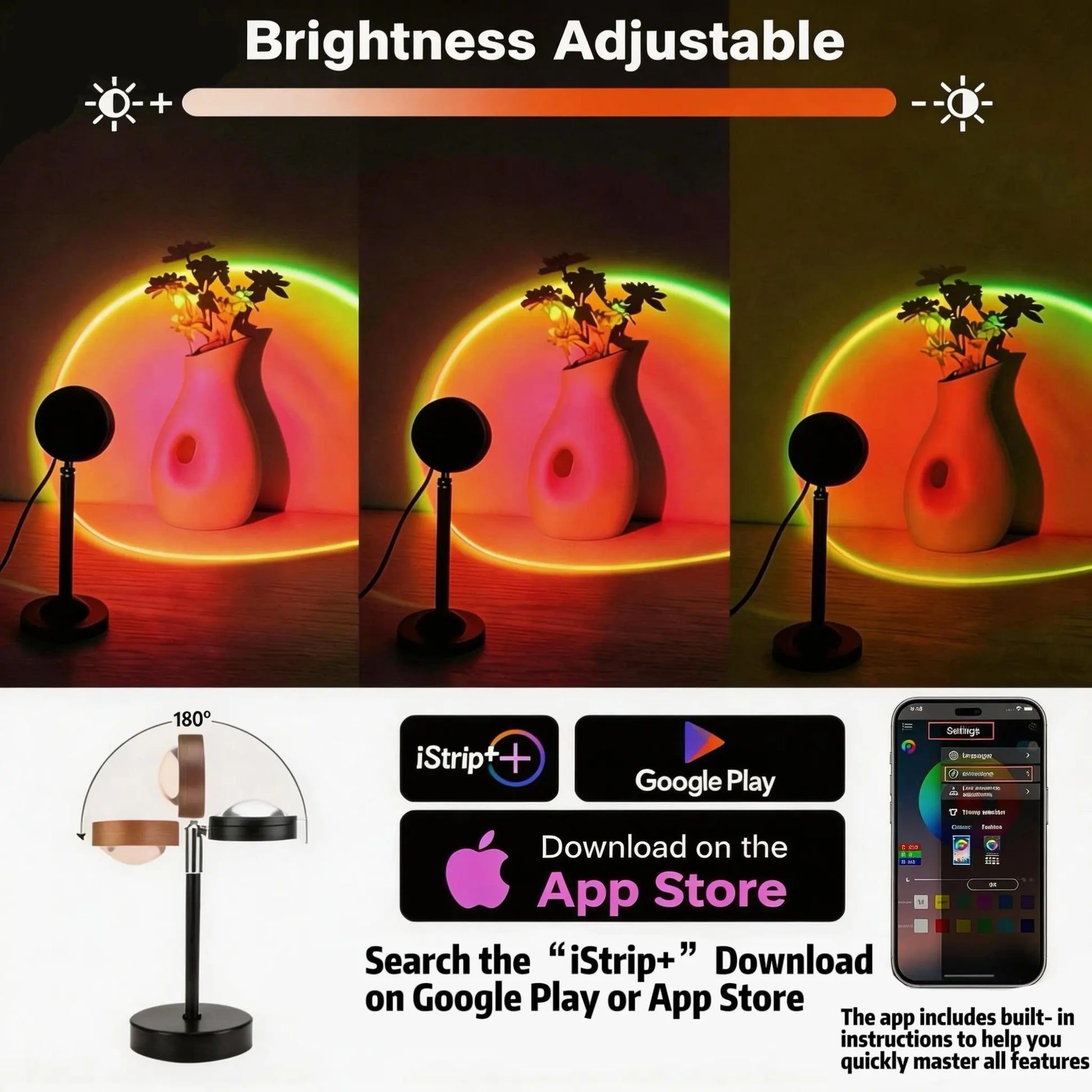 Sunset Lamp W/ App/Remote Control