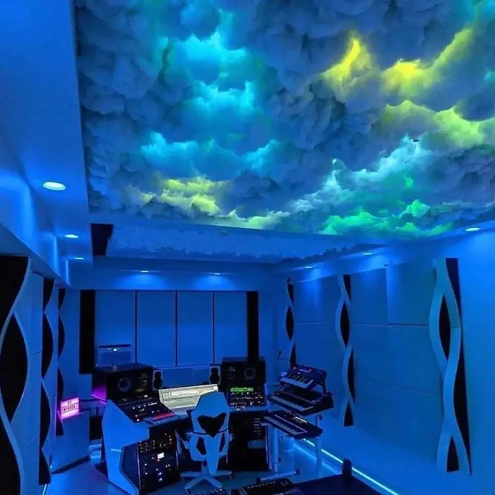 3D Thundercloud LED Lamp with Multicolor Transformation