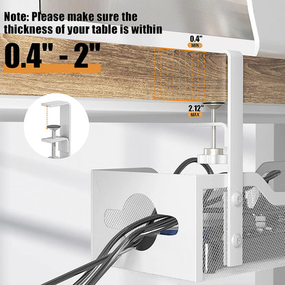 Cable Management under Desk