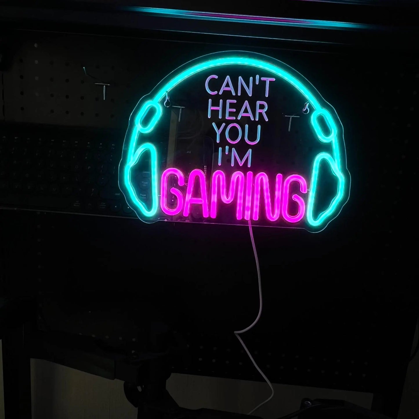 Creative Gaming Zone & Earphone Design Neon Sign