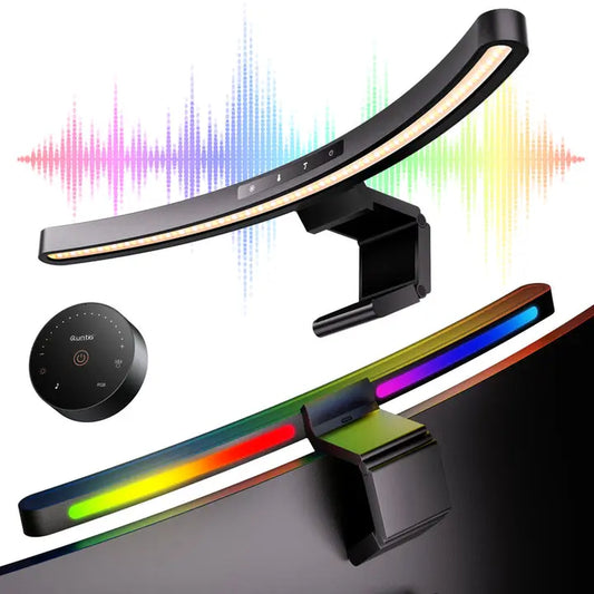 Curved Monitor Light Bar with Dual Control