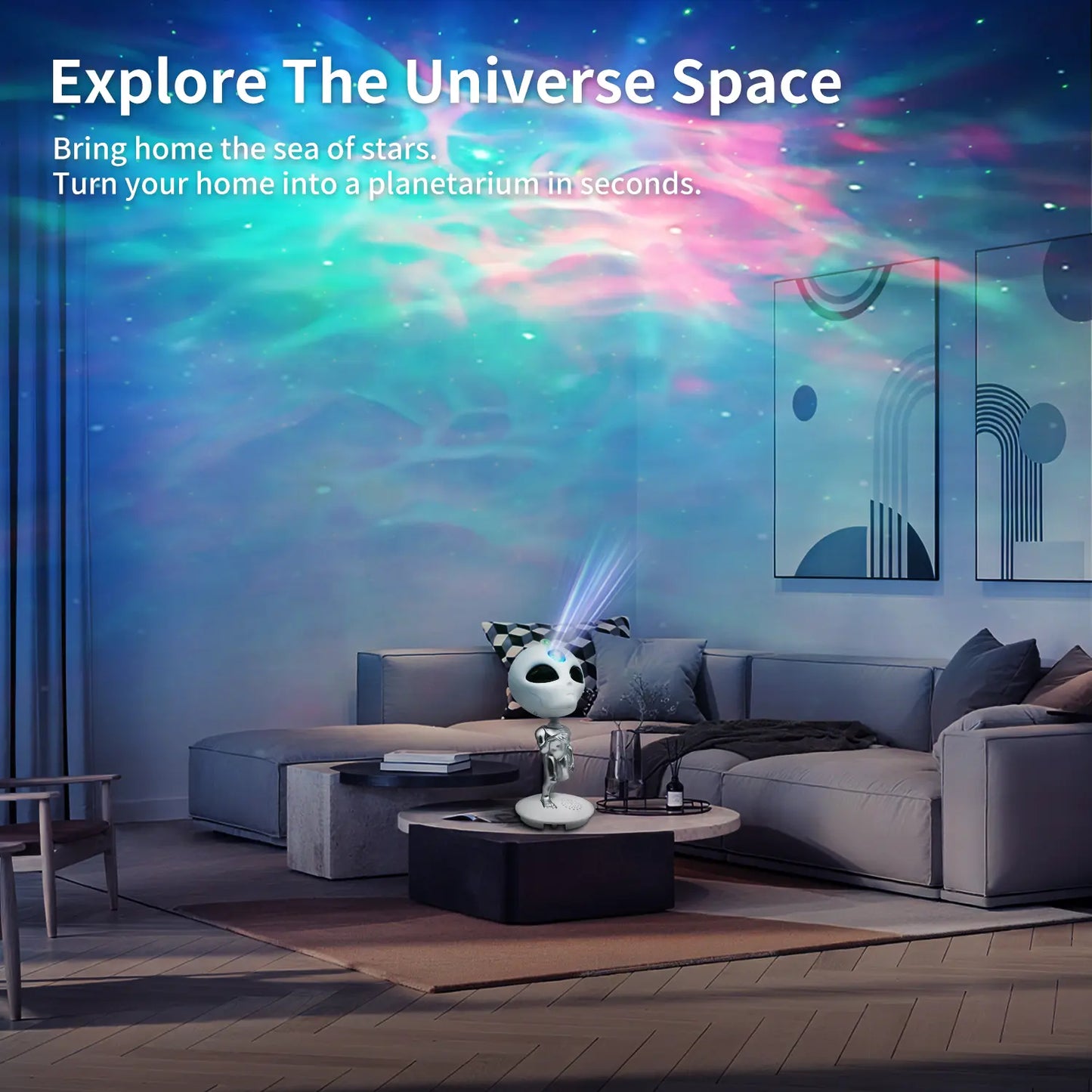 Alien Galaxy Projector - Atmosphere Lighting