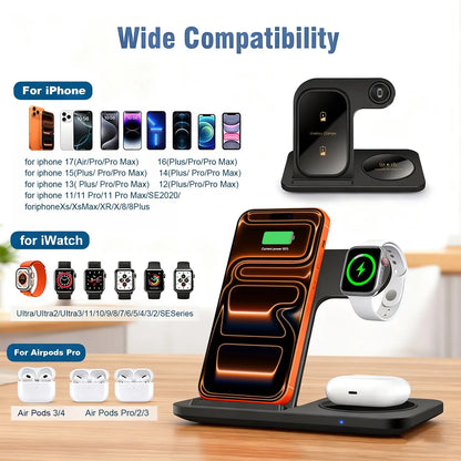Wireless Charging Station for Apple Devices