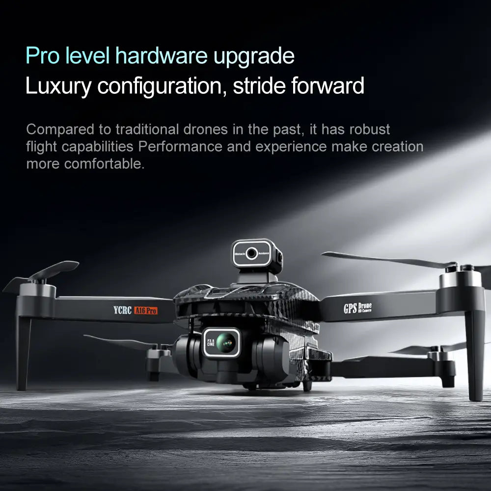 Professional GPS Drone with 4.5" HD LCD Controller, 3000M Remote Control Range, Brushless Motor, Optical Flow Positioning, Ultrasonic Altitude Hold, Surround Flight, One-Key Return, Christmas Gift for Adults & Beginners