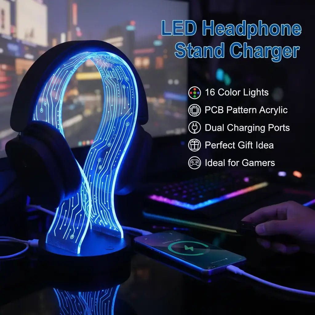 Acrylic Light up Headphone Stand