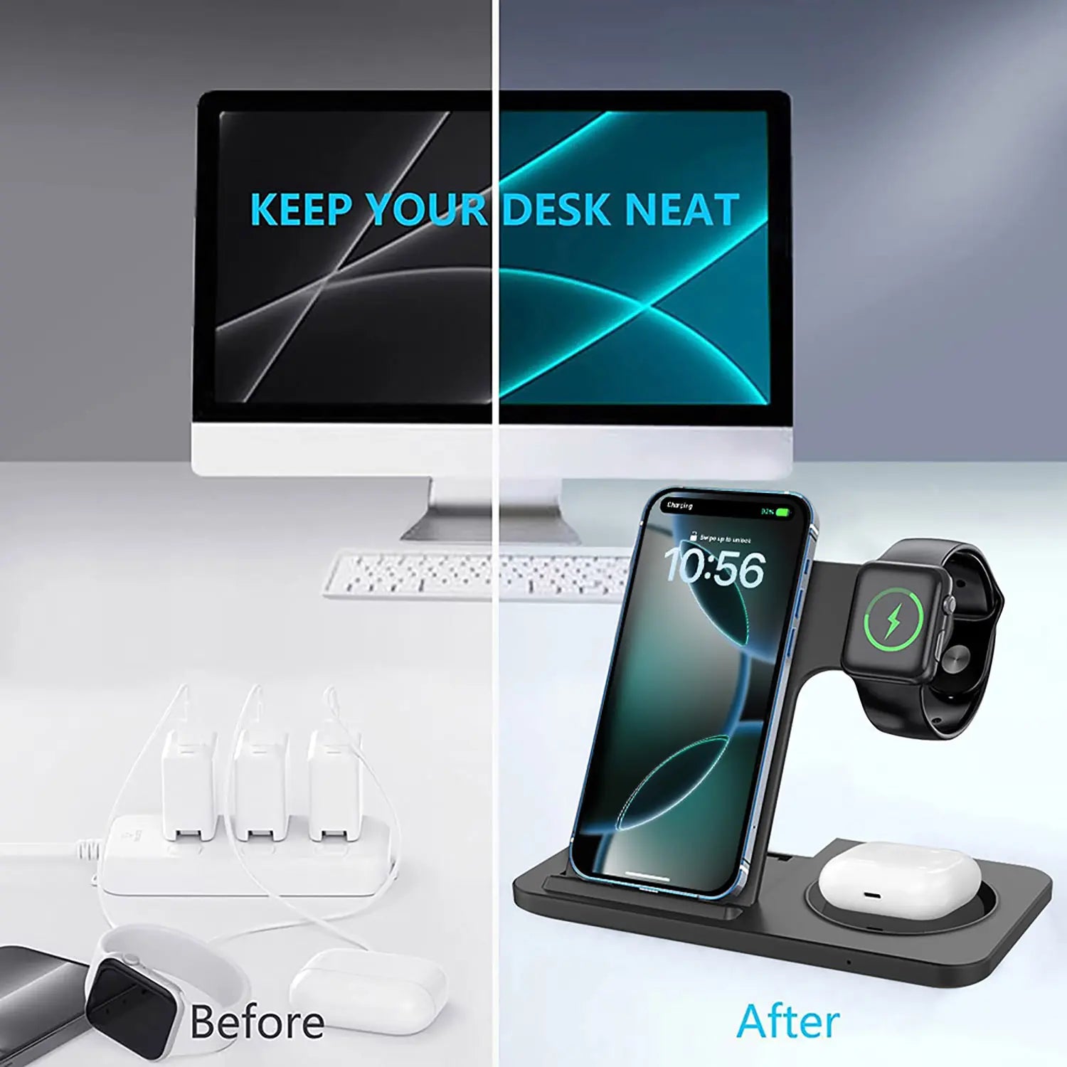 Wireless Charging Station for Apple Devices
