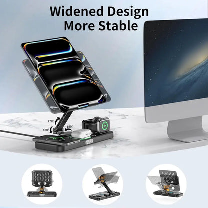 Wireless Charger 6 in 1 Wireless Charging Station for Multiple Devices