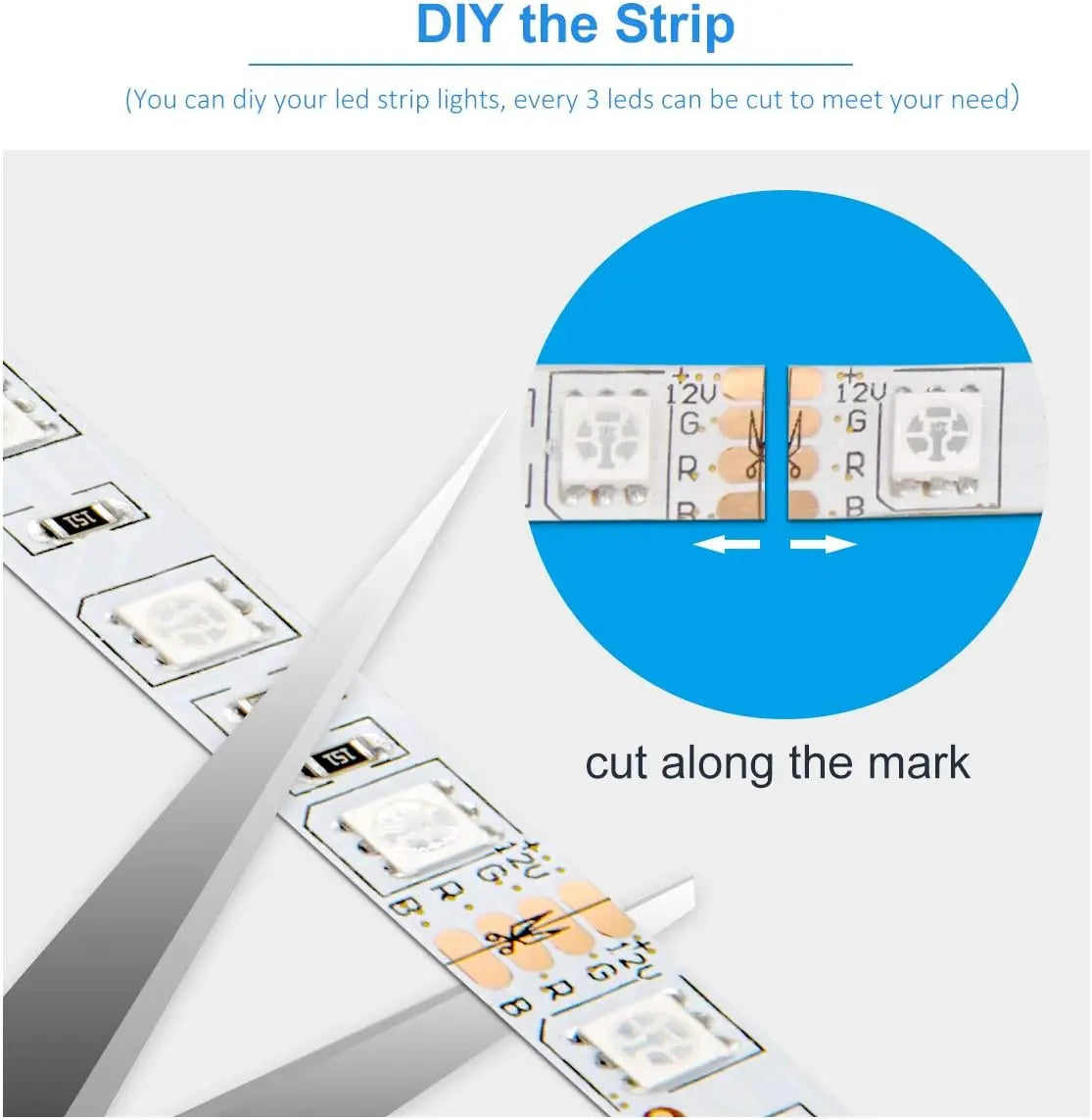 Happlee LED Strip Lights Smart with App Control Remote