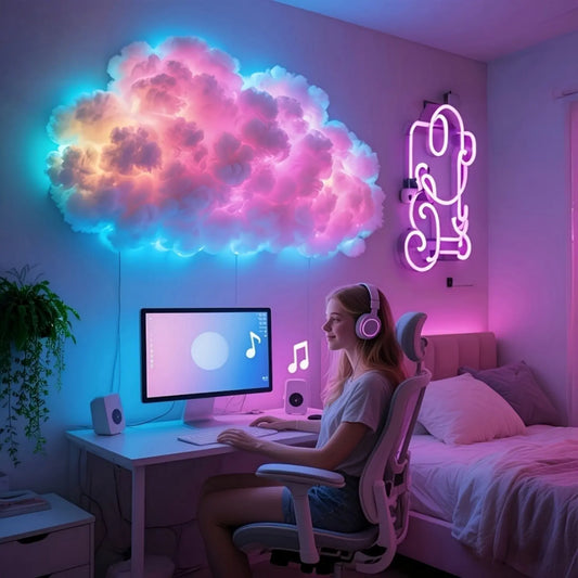 Thunder Cloud LED Light with Music Sync