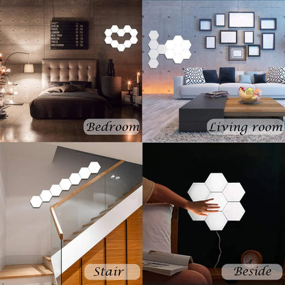 Hexagonal Design Wall Mounted LED Light