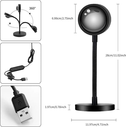 Sunset Lamp Projector with APP & Button Control