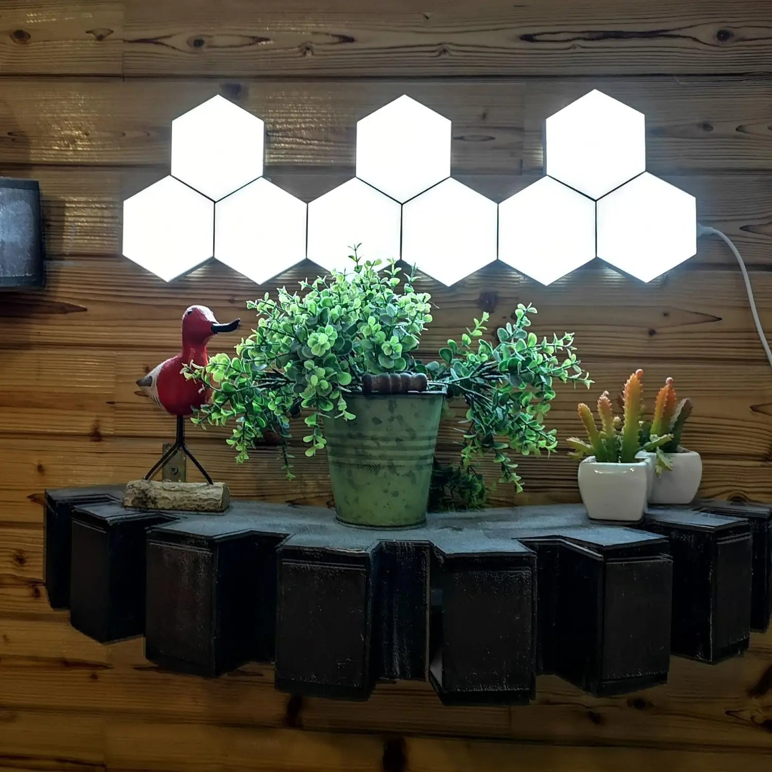 Hexagonal Design Wall Mounted LED Light