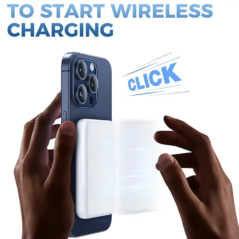 [Dealsforyoudays]5000Mah Magnetic Power Bank for Iphone 12–17 Series, Works Best with Magsafe Case or No Case, Portable Wireless Charger Summerwins