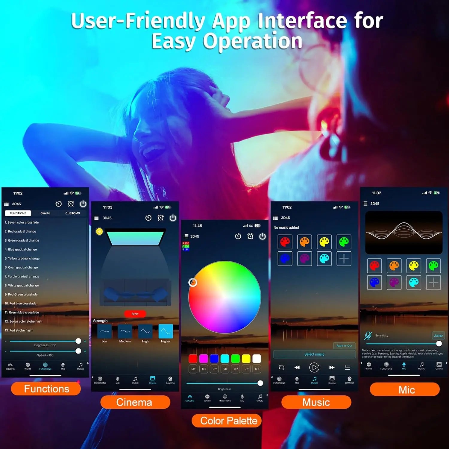 Sunset Lamp Projector with APP & Button Control