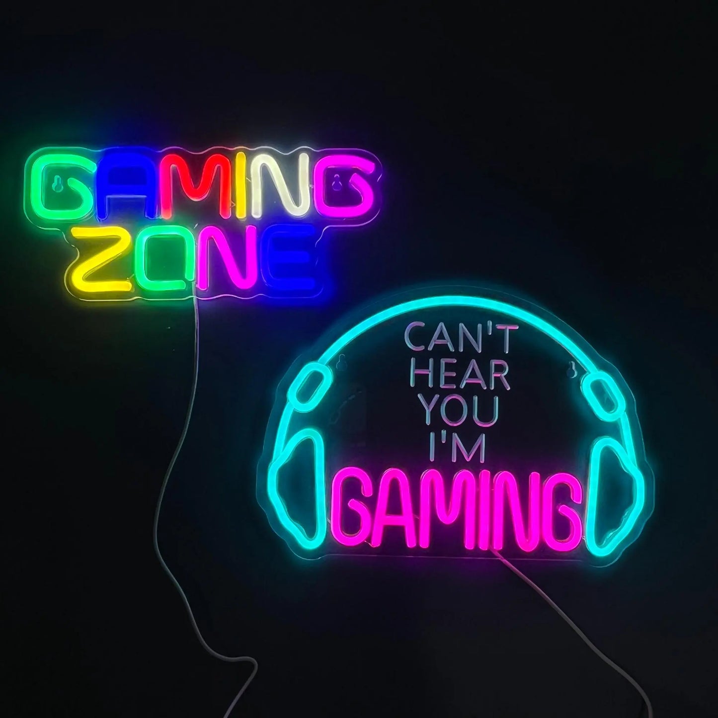 Creative Gaming Zone & Earphone Design Neon Sign