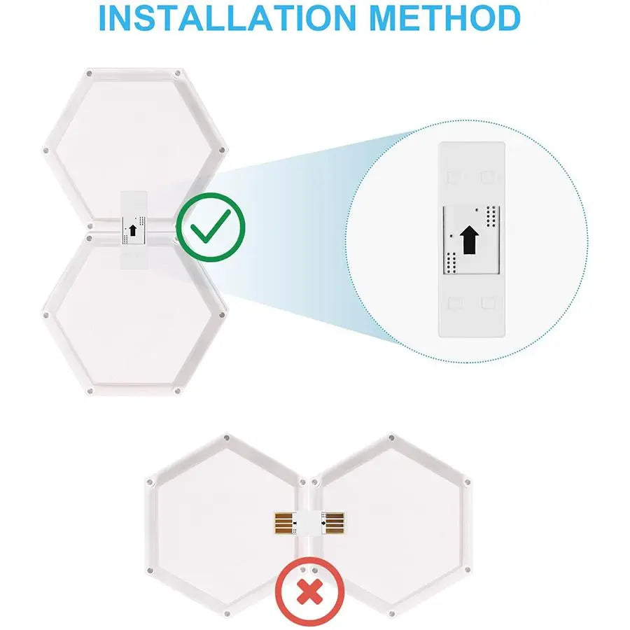 Hexagonal Design Wall Mounted LED Light