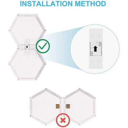 Hexagonal Design Wall Mounted LED Light