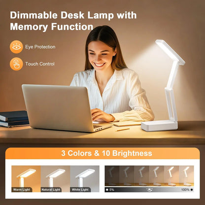 Desk Light with USB Charging Port