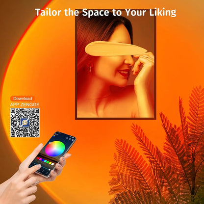 Sunset Lamp Projector with APP & Button Control