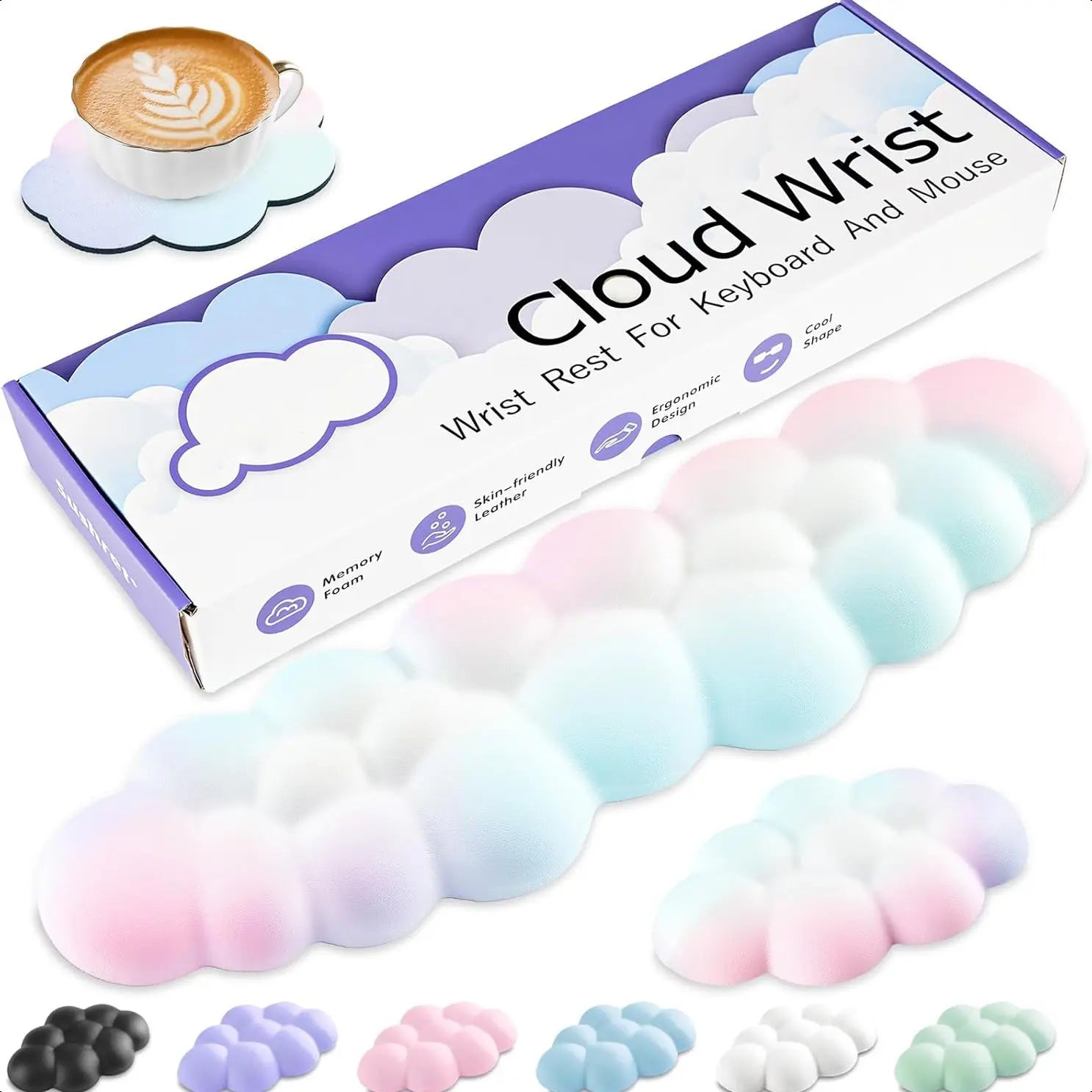 Cloud Wrist Rest Keyboard, Cute Arm Rest for Palm Support