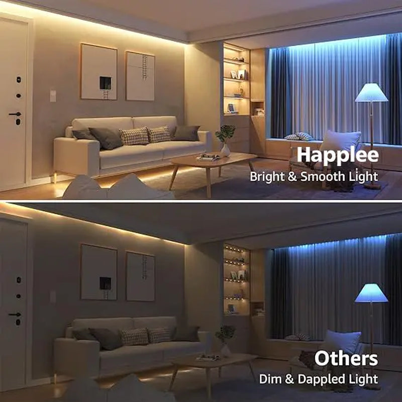 Happlee LED Strip Lights Smart with App Control Remote