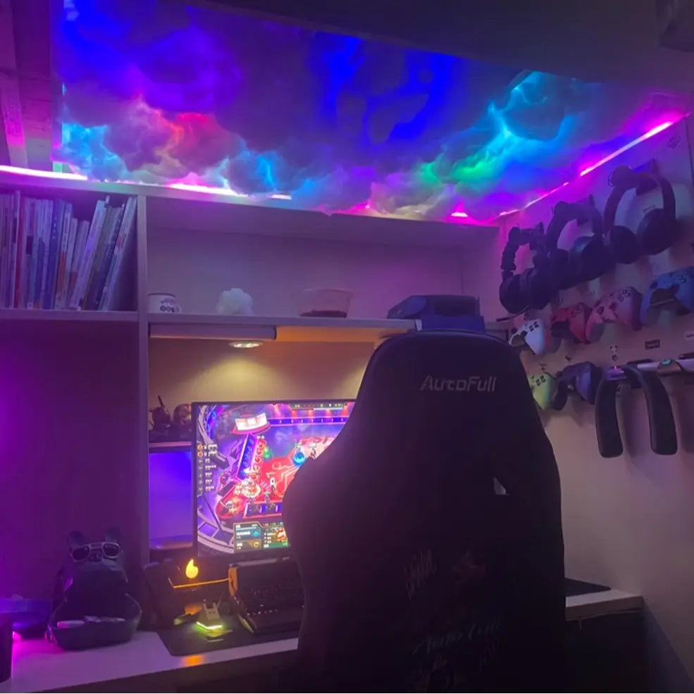 3D Thundercloud LED Light, Cotton Lightning Cloud