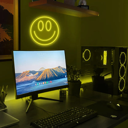 Smile Face Neon Sign