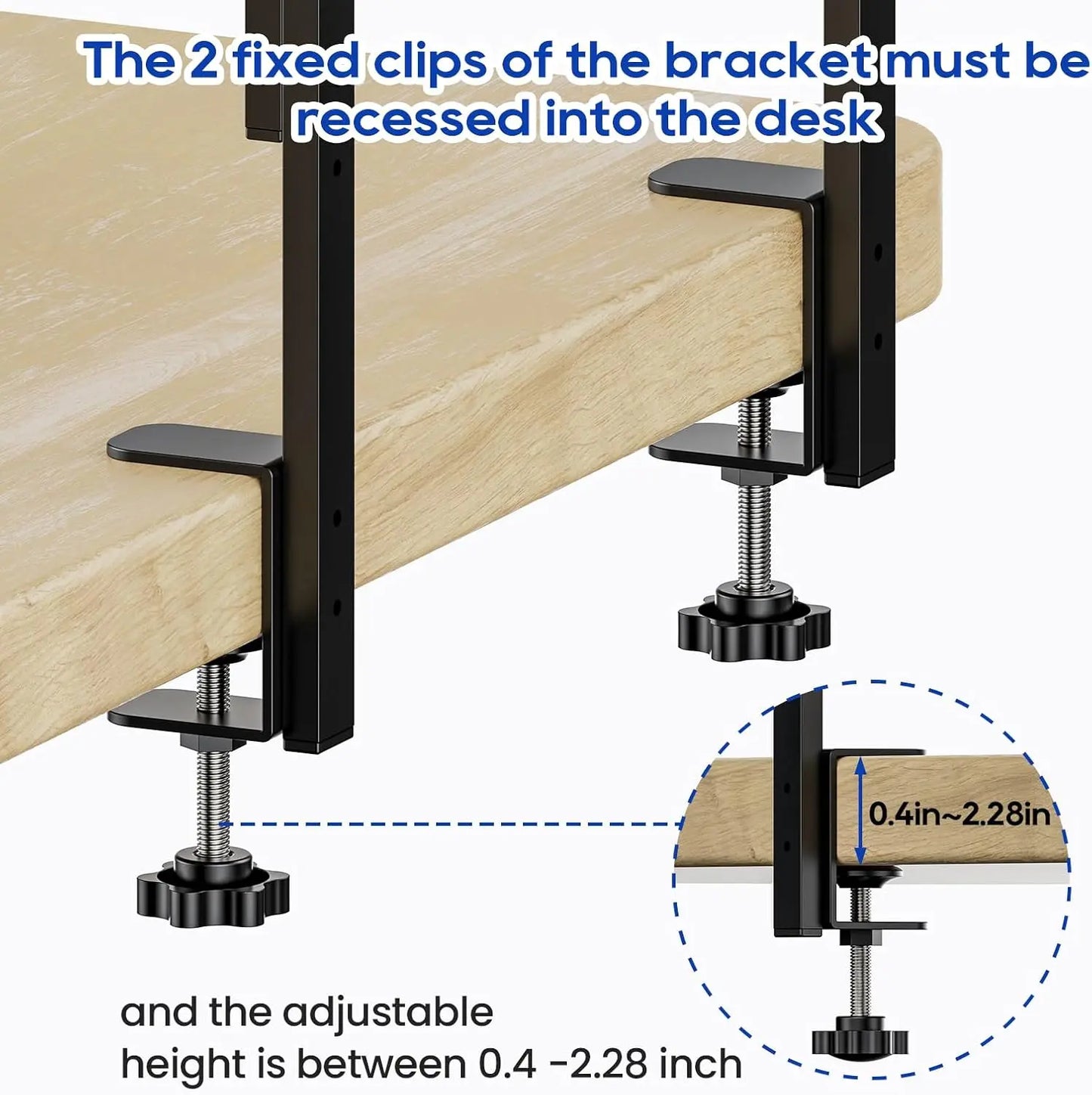 2-Tier Desk Organizer,Wood Shelves forGaming Accessories
