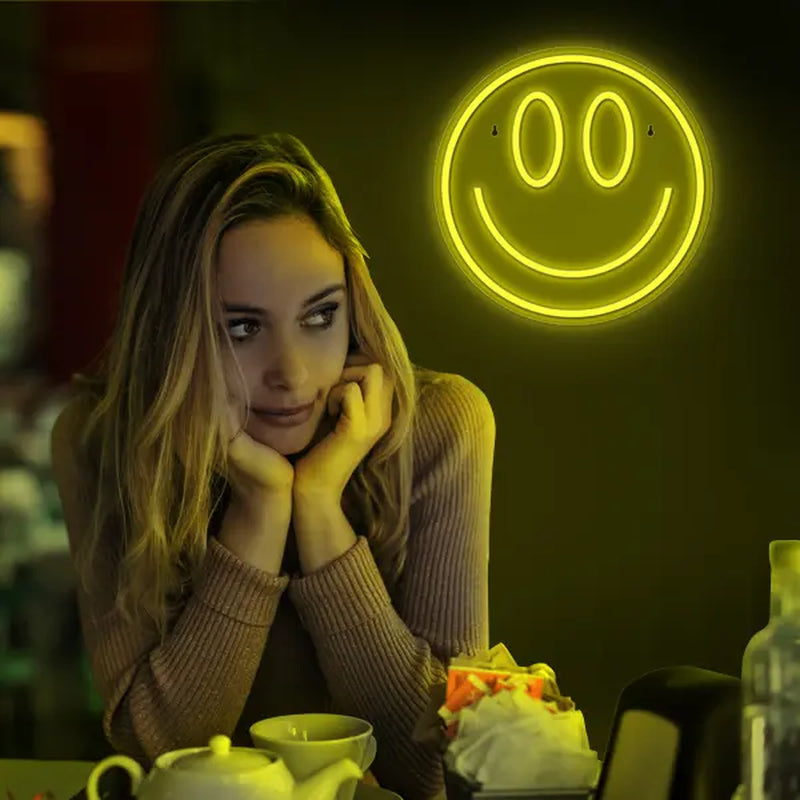 Smile Face Neon Sign