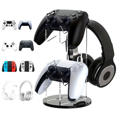3-Layer Compact Game Controller Stand & Headphone Stand