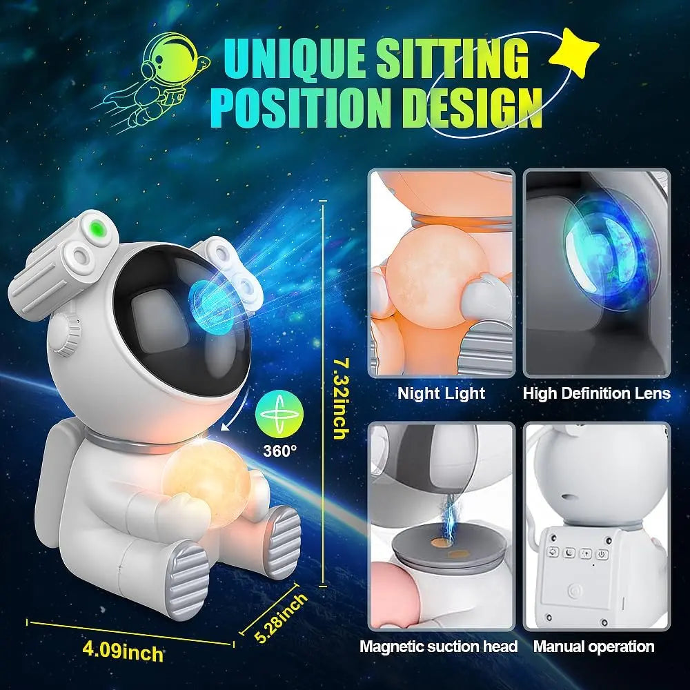 Astronaut Galaxy Star Projector 2.0 Night Light