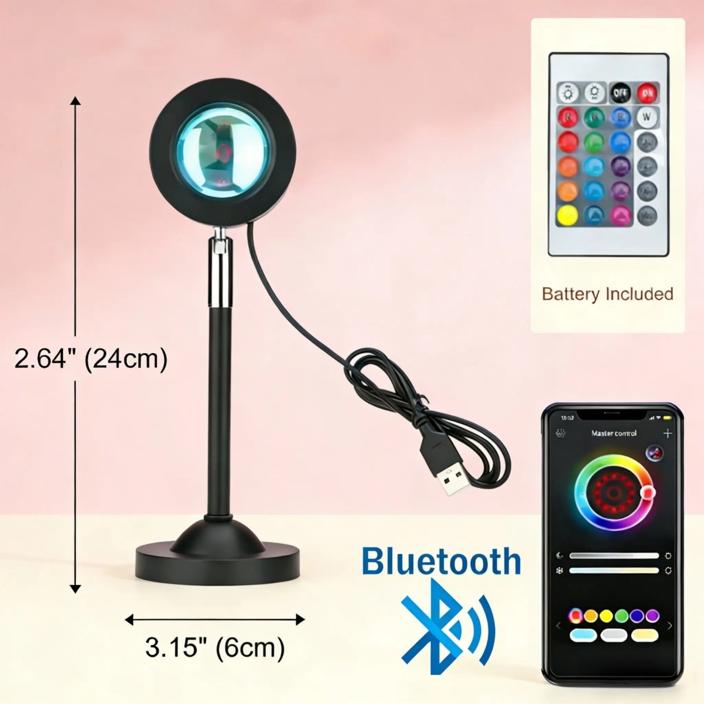 Sunset Lamp W/ App/Remote Control