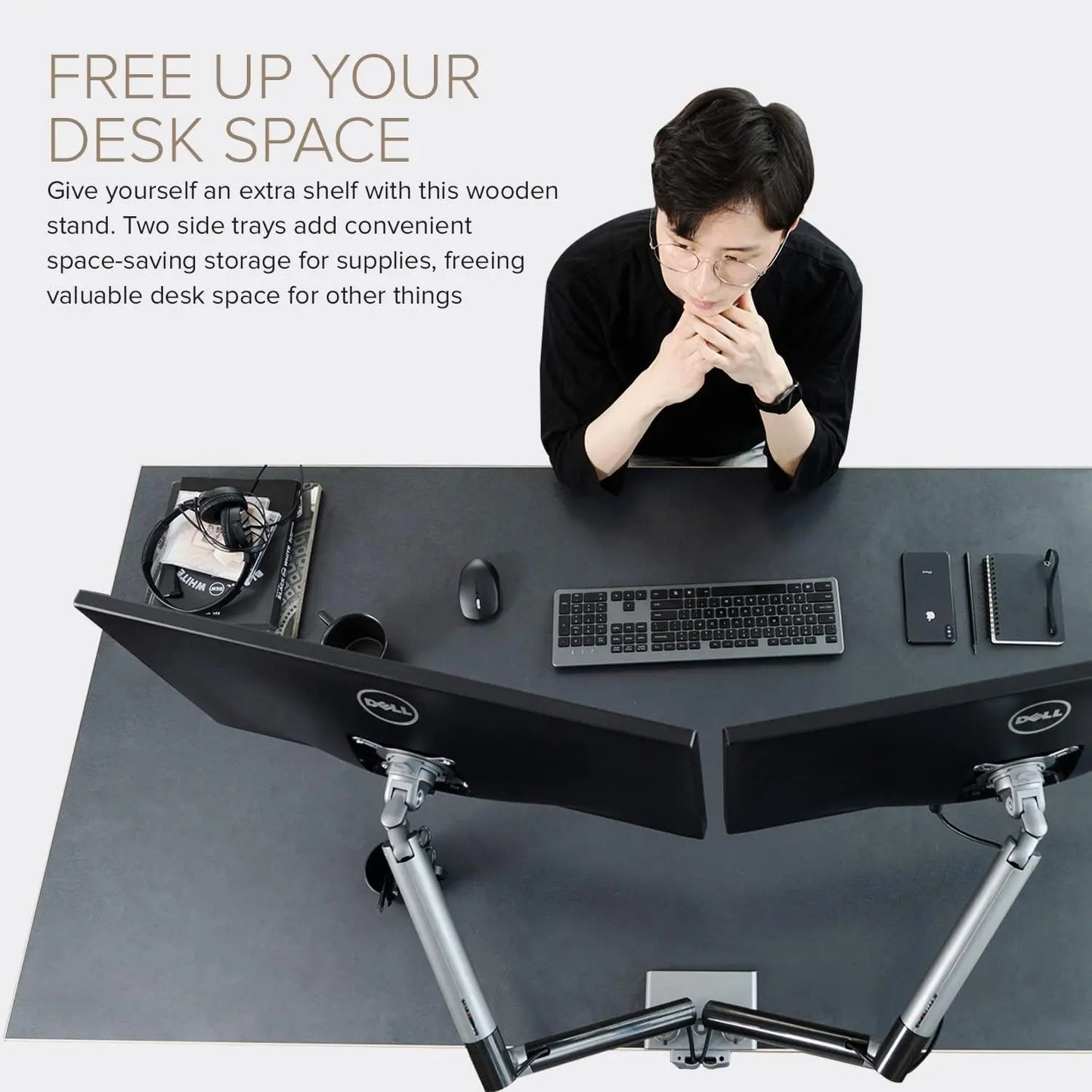 POUT - E12 Dual Monitor Arm 