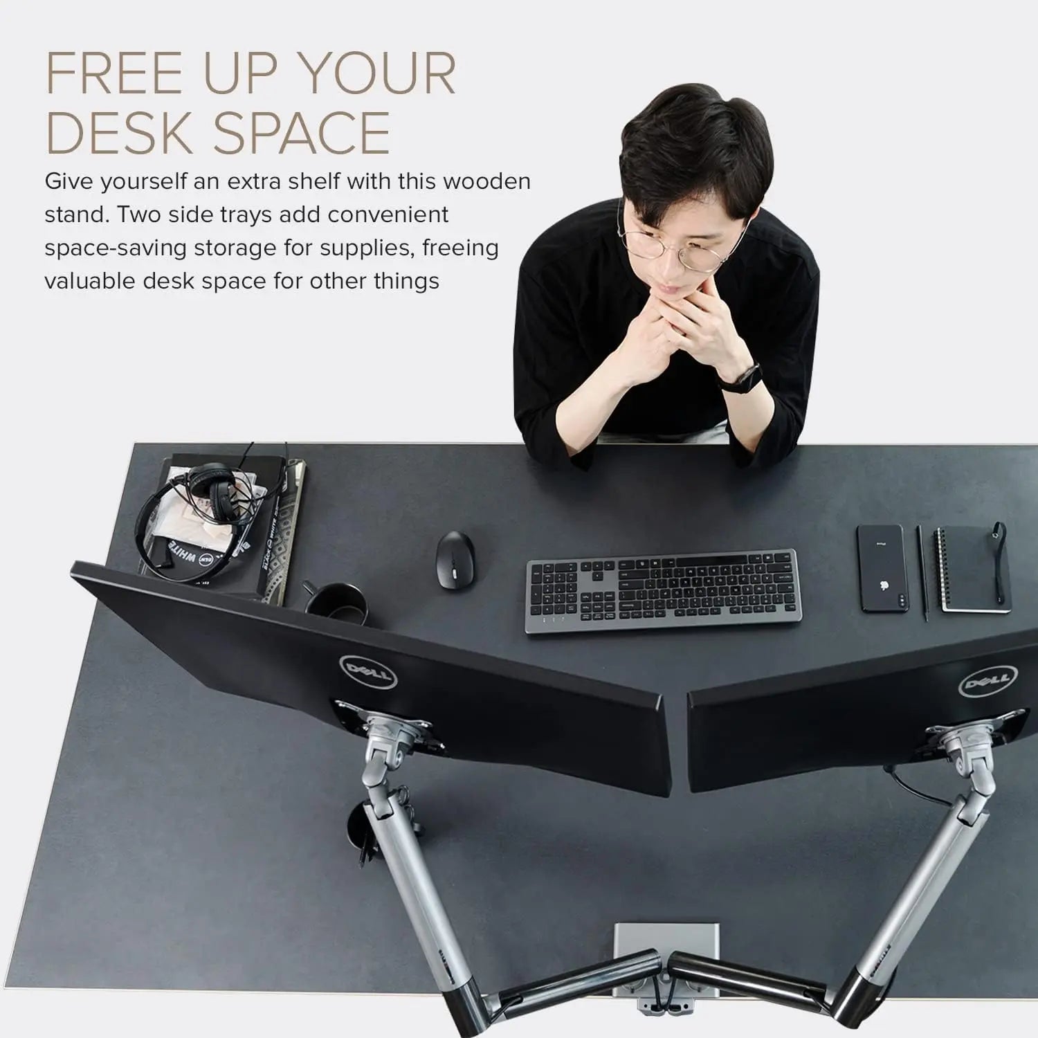 POUT - E12 Dual Monitor Arm 