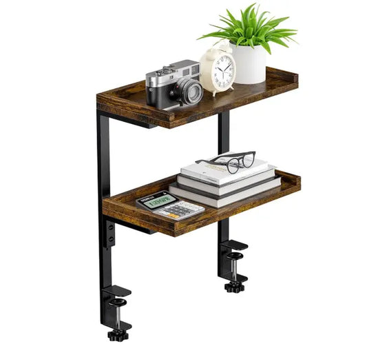 2-Tier Desk Organizer,Wood Shelves forGaming Accessories