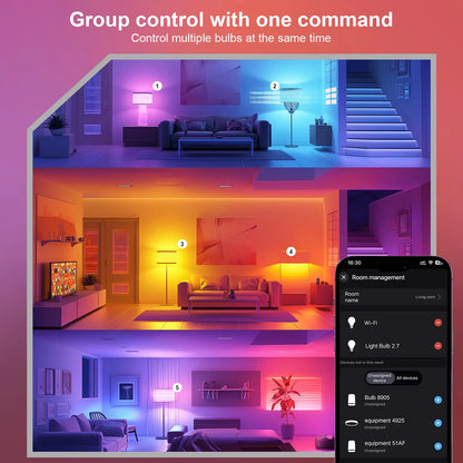 RGB Smart Bulb - 9W-120V