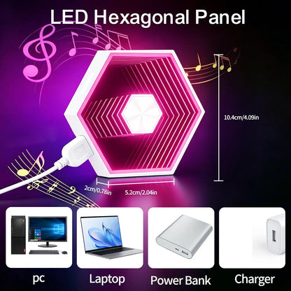 Yocrostar Hexagon LED Wall Lights - Smart app