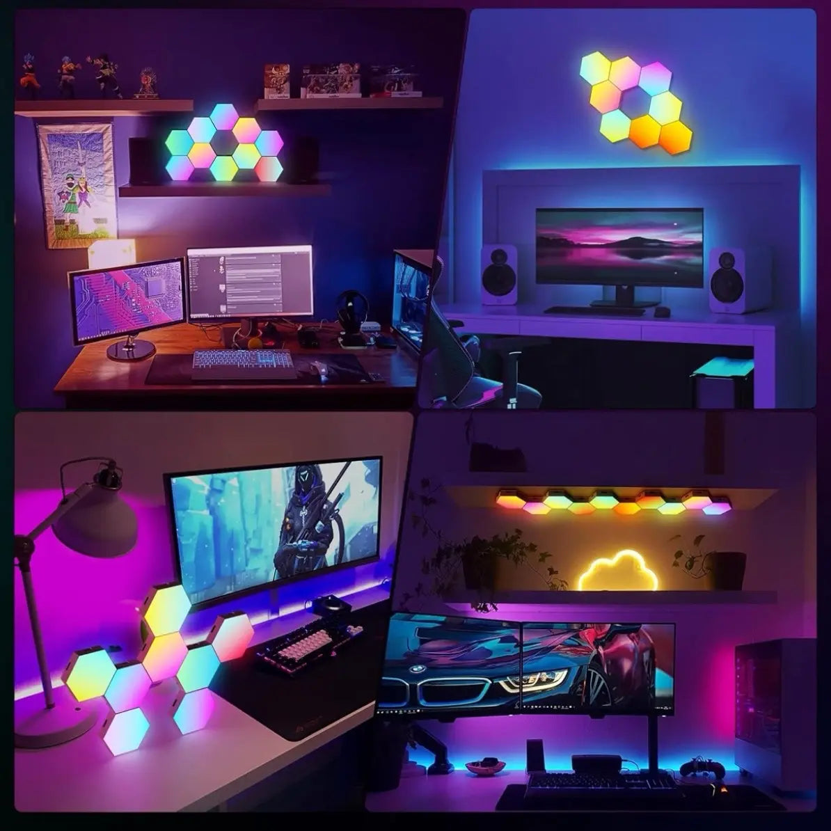 6-Pack Hexagon Lights with Remote