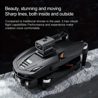 4.5" Screen GPS Return Dual Cameras Foldable Design 2 Batteries Brushless Motor Stable Flight Modern Design