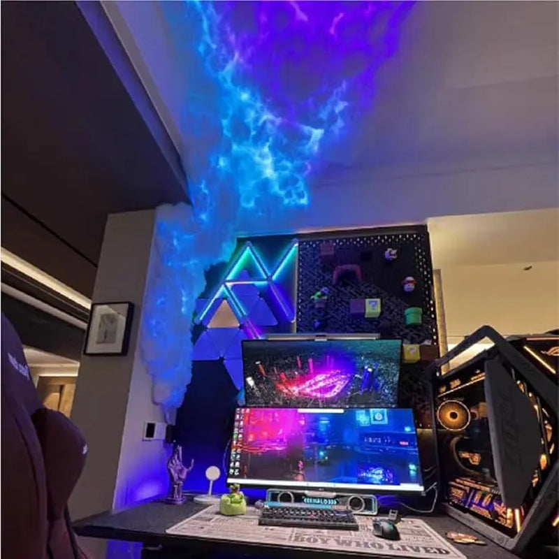 3D Thundercloud LED Lamp with Multicolor Transformation