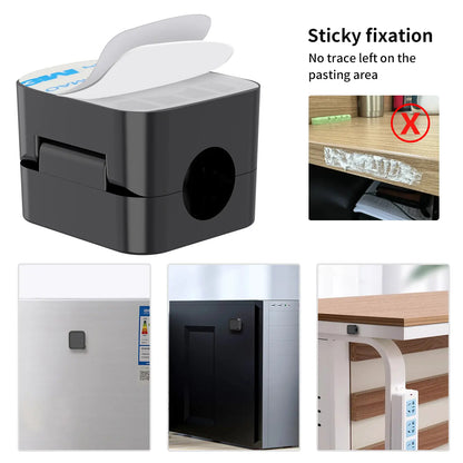 Magnetic Cable Organizer Set, 6 Pieces per Box Efficient Cable Management for Home, Office, Car, Desk and Nightstand