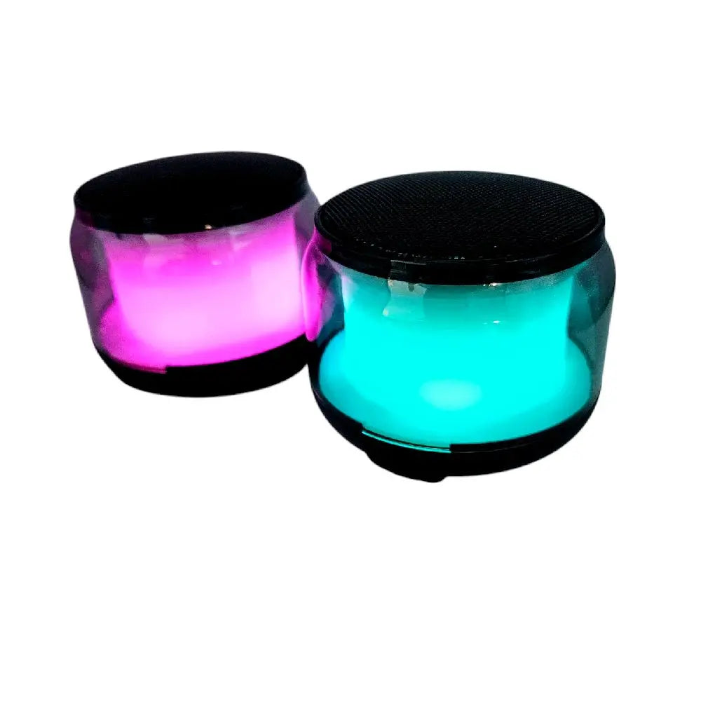 Molaisem 2-Piece Palm Size TWS Bluetooth 5.0 Speakers - Audio, Card-Supported, Rechargeable Battery-Powered Portable Wireless Stereo with Charging Function