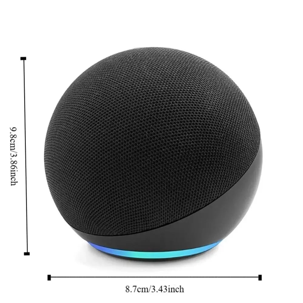 2026 Compact Mini Spherical Bluetooth Portable Waterproof Speaker - Usb-Powered Wireless Bass Sound System with RGB Light, Card Connection for Outdoor Camping & Hiking, Summervibes