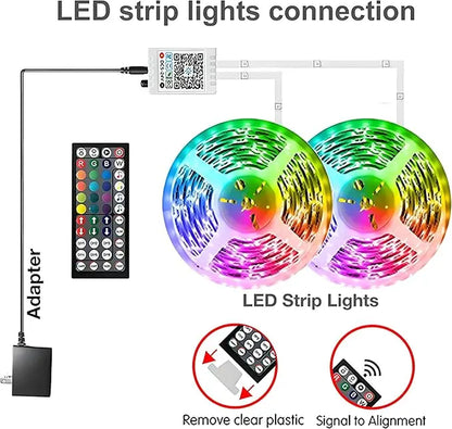 Smart LED Lights, 100Ft Colorsync RGB LED Strip Lights 
