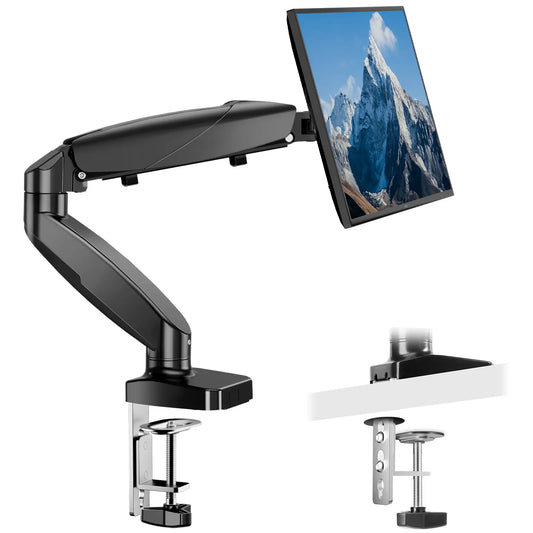 Monitor Stand - Adjustable Desk Mount Arm for 15-27 Inch Monitors